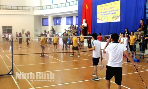 Giải Cầu lông, Bóng bàn cán bộ, giáo viên, nhân viên Cụm 1 Khối các phòng Giáo dục và Đào tạo tỉnh Ninh Bình lần thứ XVI