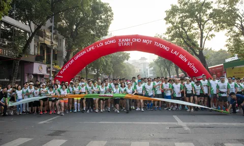 Gần 800 vận động viên tham gia giải chạy Race for Green Life" - Lối sống xanh cho một tương lai bền vững"