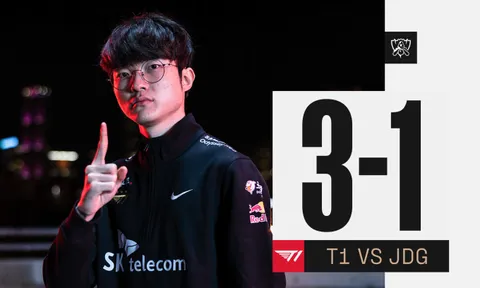 Thắng ngược JDG, T1 vào chung kết Worlds 2022