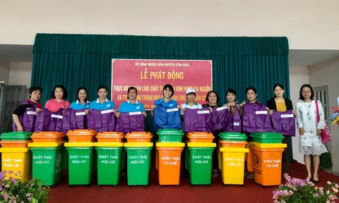 Côn Đảo tổ chức Lễ phát động thực hiện phân loại chất thải rắn sinh hoạt tại nguồn