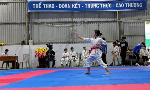 130 vận động viên tranh tài giải Karate các câu lạc bộ tỉnh Đồng Tháp năm 2022