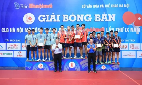 Trần Huy Bảo vô địch đơn nam giải Bóng bàn tranh Cúp Báo Hà Nội Mới