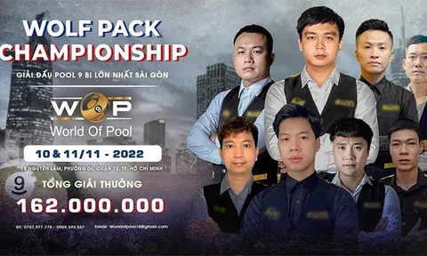 Giải Billiards Wolf Pack Championship thu hút nhiều anh tài