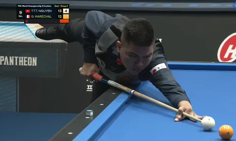 Thanh Tự khởi đầu thành công tại giải Billiards carom 3 băng thế giới