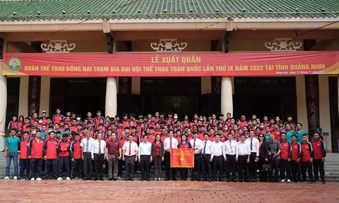 Đồng Nai xuất quân tham dự Đại hội Thể thao toàn quốc lần thứ IX năm 2022