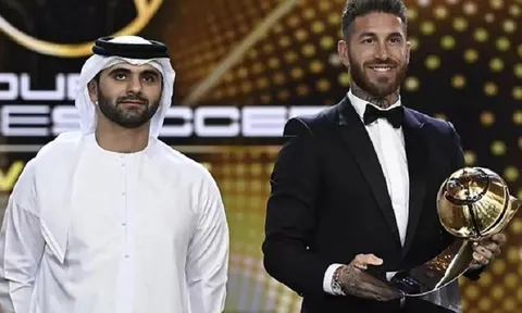 Sergio Ramos được vinh danh ở Gala Globe Soccer Awards 2022