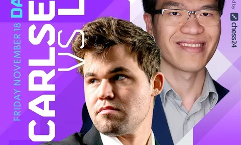 Giải cờ Vua Champions Chess Tour Final 2022: Quang Liêm thua sít sao Vua cờ Carlsen