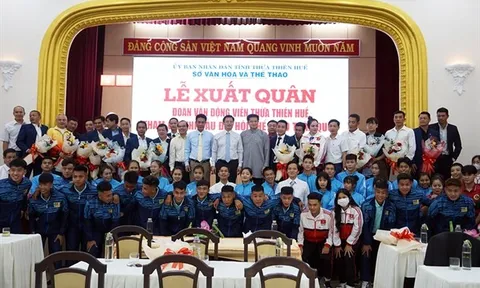 Thừa Thiên Huế tổ chức Lễ xuất quân tham dự Đại hội Thể thao toàn quốc lần thứ IX - 2022