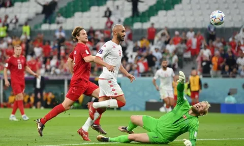 Bảng D > Đan Mạch 0-0 Tunisia: Đại diện Bắc Phi suýt gây sốc