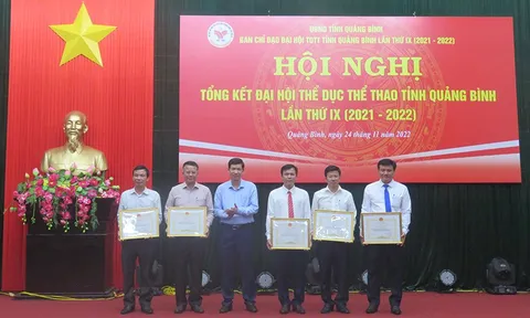 Tổng kết Đại hội Thể dục thể thao tỉnh Quảng Bình lần thứ IX
