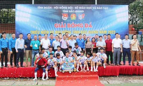 Bế mạc giải Bóng đá Thiếu niên và Nhi đồng tỉnh Bắc Giang năm 2022