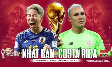 Bảng E > Nhật Bản - Costa Rica (sân Ahmed Bin Ali, 17 giờ ngày 27/11): Thầy trò ông Hajime sẽ không bỏ lỡ cơ hội 