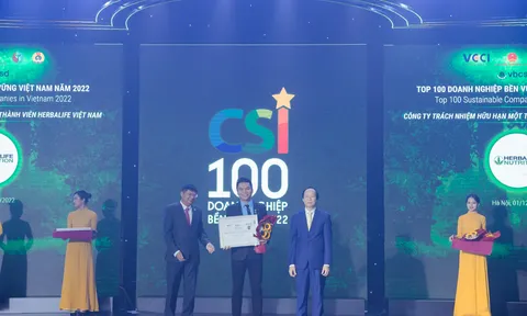 Herbalife Việt Nam được vinh danh tốp 100 Doanh nghiệp Bền vững Việt Nam năm 2022