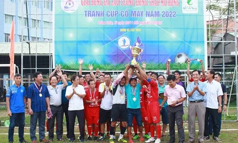 Hồng Ngự vô địch giải Bóng đá lão tướng tỉnh Đồng Tháp mở rộng - tranh Cúp Cỏ May năm 2022