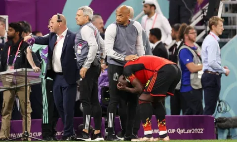Lukaku bật khóc, đấm vỡ cabin huấn luyện trong ngày Bỉ bị loại