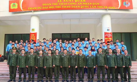 Lễ xuất quân của Đoàn Thể thao Công an Nhân dân tham dự Đại hội Thể thao toàn quốc lần thứ IX