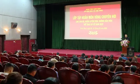 Ninh Bình tập huấn môn Bóng chuyền hơi cho cán bộ, huấn luyện viên, hướng dẫn viên thể thao cơ sở năm 2022