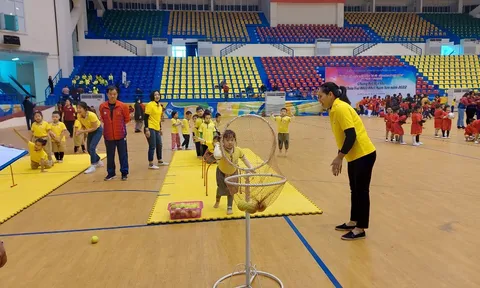 Chung kết Hội thi “Chúng cháu vui khỏe” khối mầm non quận Ba Đình năm học 2021-2022