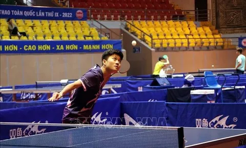 Khởi tranh môn Bóng bàn Đại hội Thể thao toàn quốc