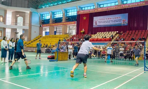50 vận động viên tham dự giải Cầu lông Khối thi đua Văn hóa - Xã hội tỉnh Điện Biên