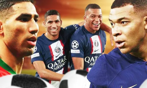 Hậu vệ Achraf Hakimi háo hức đối mặt Kylian Mbappe tại bán kết World Cup 2022