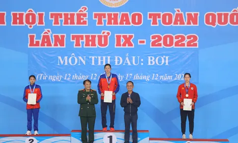 Ánh Viên phá kỷ lục và giành 2 huy chương vàng cho đoàn Quân đội trong ngày thi đầu tiên môn Bơi 