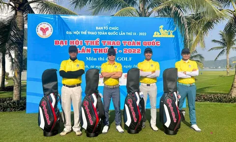 Các nội dung môn Golf tại Đại hội Thể thao toàn quốc lần thứ IX - 2022 chính thức tranh tài