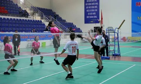 Đồng Tháp dẫn đầu môn Đá cầu Đại hội Thể thao toàn quốc lần thứ IX