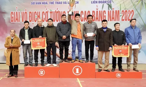 Bế mạc giải vô địch cờ Tướng tỉnh Cao Bằng năm 2022