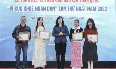 Trao giải Báo chí toàn quốc 'Vì Sức khỏe nhân dân'