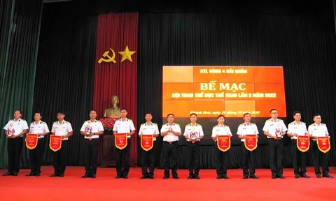 Bế mạc Hội thao Thể dục thể thao Vùng 4 Hải quân