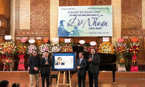 Ra mắt bộ tem 'Kỷ niệm 100 năm sinh nhạc sĩ Đỗ Nhuận'