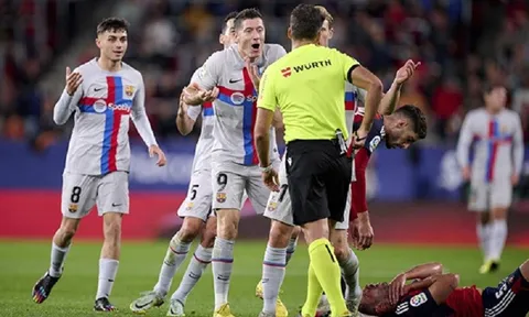Tiền đạo Robert Lewandowski kêu oan