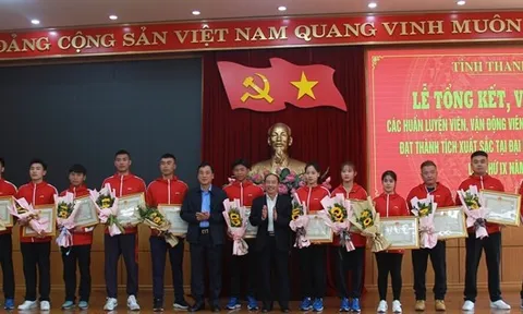 Thanh Hóa vinh danh các vận động viên, huấn luyện viên đạt thành tích xuất sắc tại Đại hội Thể thao toàn quốc 2022