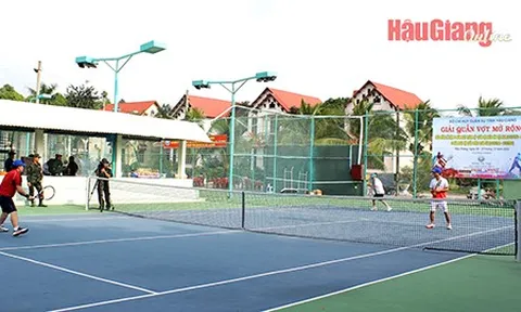 Bộ Chỉ huy Quân sự tỉnh Hậu Giang tổ chức giải Quần vợt mở rộng năm 2022 