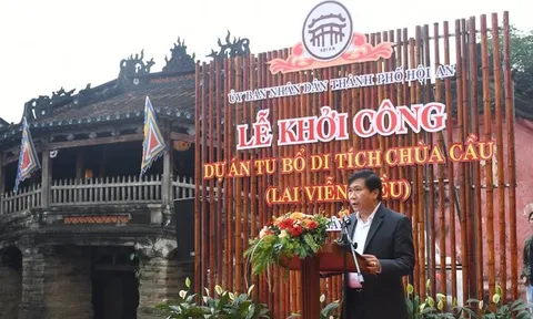 Hội An tu bổ di tích chùa Cầu 400 năm tuổi