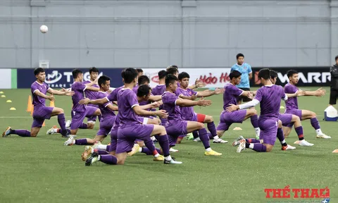 Đội tuyển Việt Nam dần thích nghi với cỏ nhân tạo, sẵn sàng đánh bại Singapore