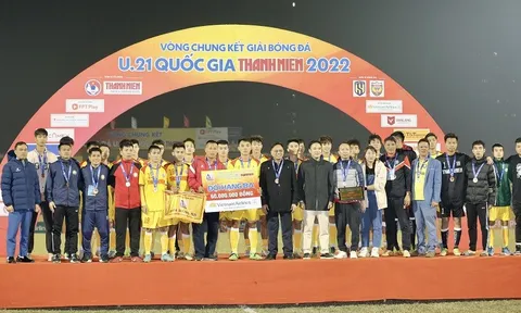 Giải Bóng đá U21 Quốc gia Thanh Niên 2022: Viettel và Đông Á Thanh Hóa giành huy chương đồng