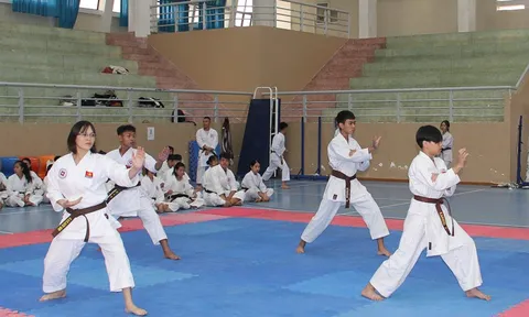 66 võ sinh thi huyền đai nâng đẳng Karatedo