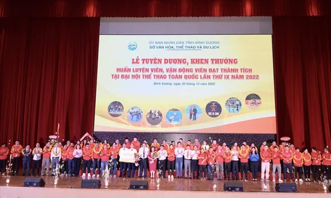 Bình Dương khen thưởng huấn luyện viên, vận động viên đạt thành tích xuất sắc tại Đại hội Thể thao toàn quốc năm 2022