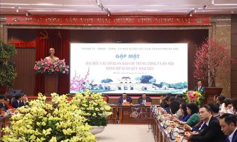 Lãnh đạo TP. Hà Nội gặp mặt đại biểu các cơ quan báo chí nhân dịp Tết Nguyên đán