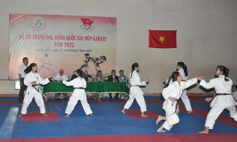 155 võ sinh Karate thi thăng đai, đẳng quốc gia