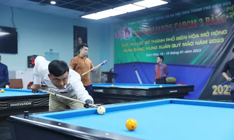 Giải Billiards carom 3 băng các câu lạc bộ thành phố Biên Hòa mở rộng 2023