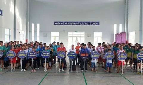 Huyện Gò Quao tổ chức Giải bóng chuyền hơi mừng Đảng - mừng Xuân Quý Mão 2023
