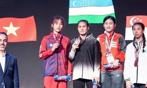 Giải Boxing trẻ châu Á 2023: Võ sĩ Nguyễn Thị Ngọc Trân giành huy chương bạc