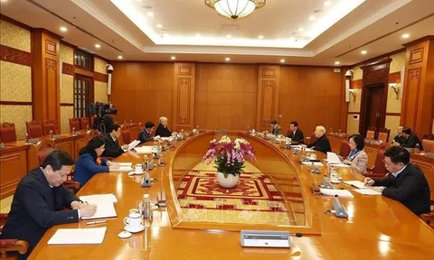 Tổng Bí thư chủ trì cuộc họp của Ban Bí thư đánh giá công tác tổ chức Tết Quý Mão 2023
