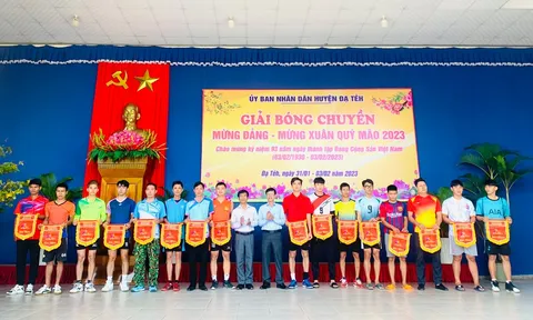 Đạ Tẻh tổ chức Giải Bóng chuyền Mừng Đảng – Mừng Xuân