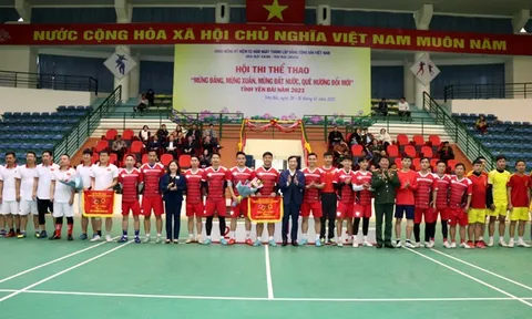 Công an tỉnh Yên Bái đạt giải Nhất toàn đoàn Hội thi thể thao "Mừng Đảng, mừng Xuân mừng đất nước, quê hương đổi mới"