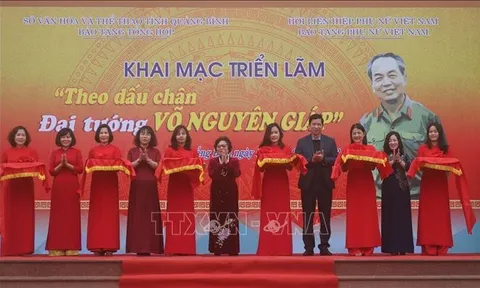 Khai mạc triển lãm 'Theo dấu chân Đại tướng Võ Nguyên Giáp'