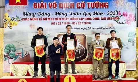 Huyện Thanh Miện tổ chức giải cờ Tướng mừng Xuân Quý Mão